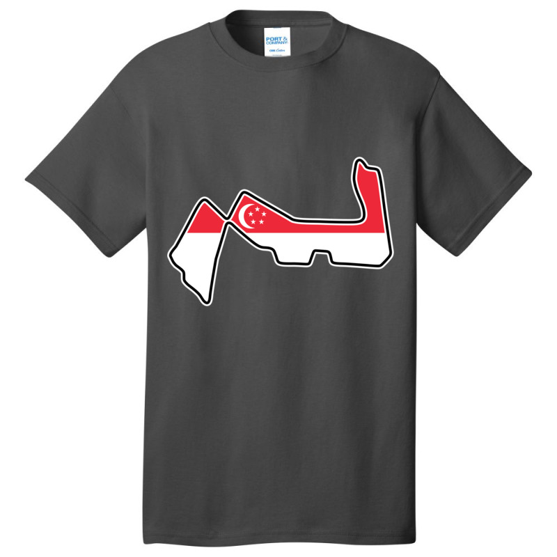 Marina Bay Street Circuit [flag] Basic T-shirt | Artistshot