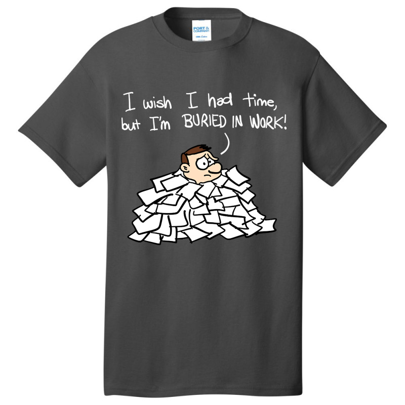 Toon Revue - Buried In Work Basic T-shirt by atereabag | Artistshot