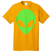 Green Alien Head Distressed Vintage Storm Area 51 Tank Top Basic T-shirt | Artistshot