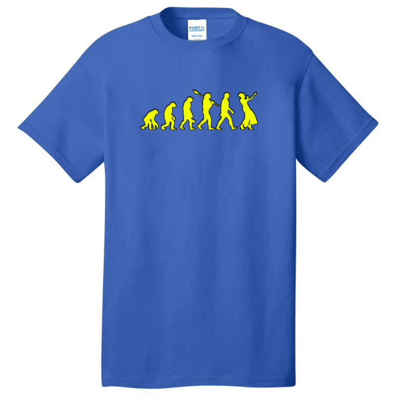 Evolution Timeline Singer Female Yellow Design 1 Basic T-shirt by NestorMarchetti | Artistshot