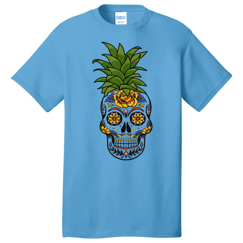 Halloween Pineapple Skull Bizarre Goth Skull Head T Shirt Basic T-shirt | Artistshot