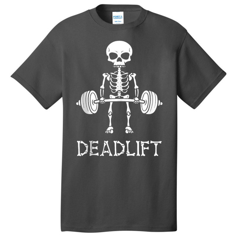 Skeleton Dead Lift Funny Halloween Lifting Weights Men Women Tank Top Basic T-shirt | Artistshot