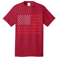 American Flag Railroad Train Basic T-shirt | Artistshot