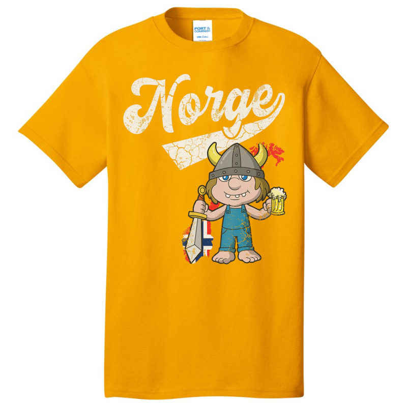 Norge Norway Norwegian Troll Basic T-shirt by Sheppard Karena | Artistshot