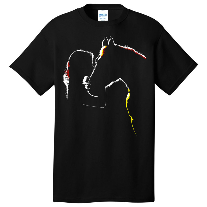 Horse For Ladies Horse Related Basic T-shirt by cm-arts | Artistshot