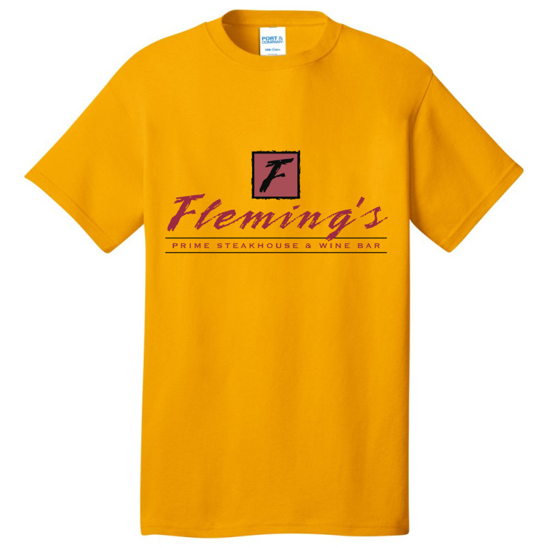 Flemings Prime Steakhouse Wine Basic T-shirt by aqdu | Artistshot