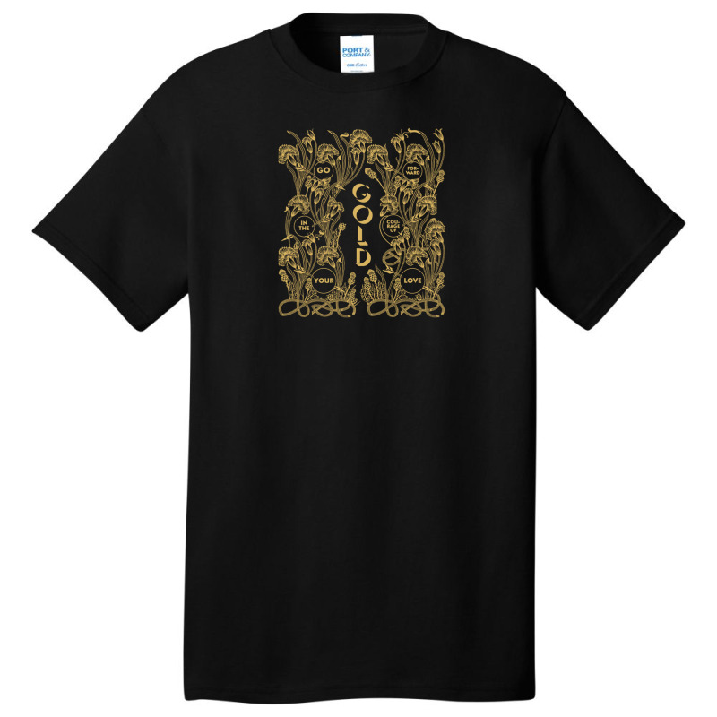 Gold – Go Forward In The Courage Of Your Love Alabaster Deplume-giga Basic T-shirt by cm-arts | Artistshot