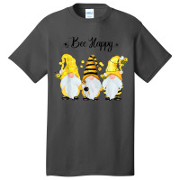 Bee Happy Bee Gnome Spring Basic T-shirt | Artistshot