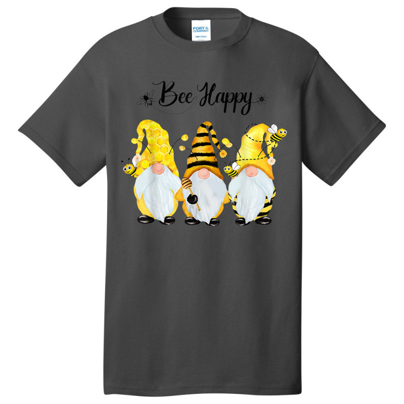 Bee Happy Bee Gnome Spring Basic T-shirt | Artistshot