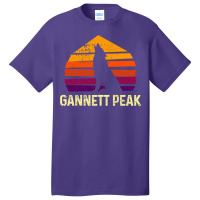 Retro Gannett Peak Wyoming National Park Wolfs Head Basic T-shirt | Artistshot