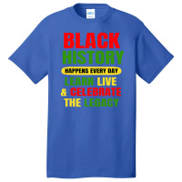 Black History Happens Every Day Black History Month Unisex Basic T-shirt | Artistshot