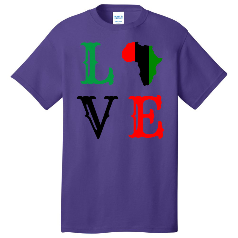 Black History Month 2022 Africa Women Men Boys Girls Love Basic T-shirt | Artistshot