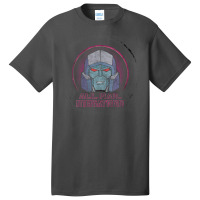 Us Transformers Megatron Badge All Hail 01 Black V-neck Basic T-shirt | Artistshot