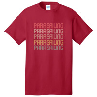 Retro Style Parasailing Design Basic T-shirt | Artistshot