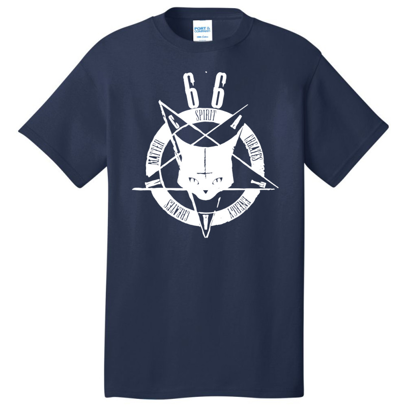 Satanic Cat Catan Basic T-shirt by saolalala | Artistshot