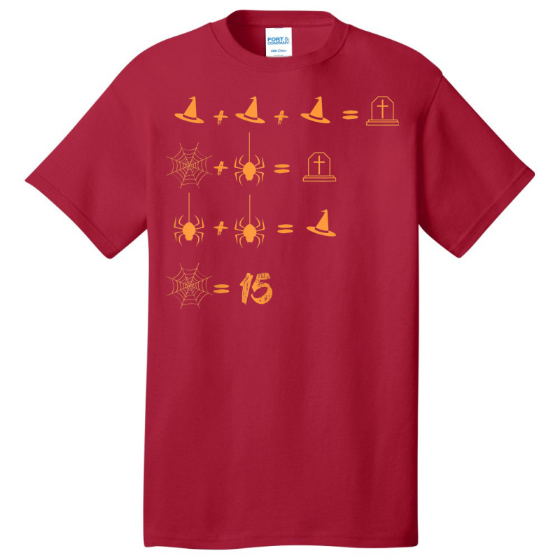 Order Of Operations Quiz For Math Teacher Halloween Equation Basic T-shirt by Outpost | Artistshot