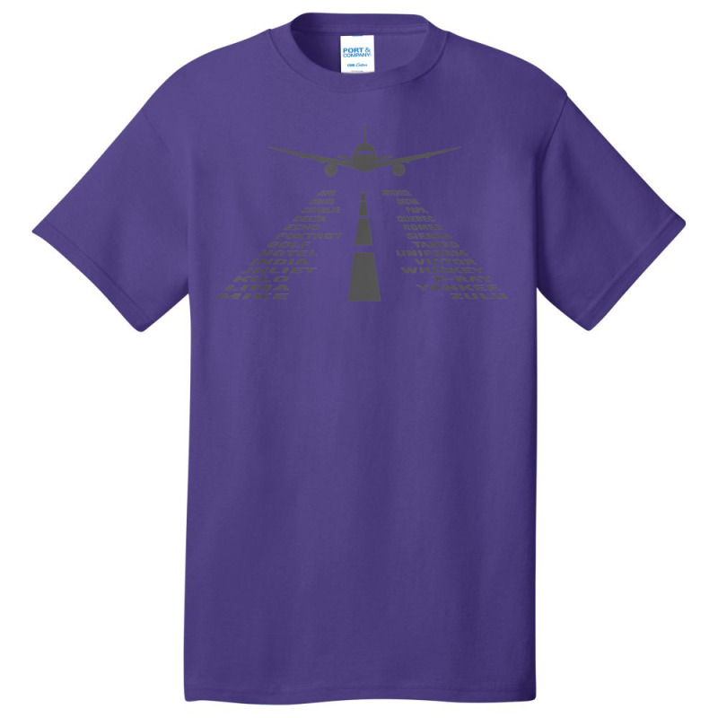 Phonetic Alphabet Pilot Airplane Vanlentine Day Basic T-shirt | Artistshot