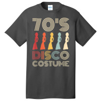 70s Disco Costume 70 Styles 1970s Women Themed Party Basic T-shirt | Artistshot