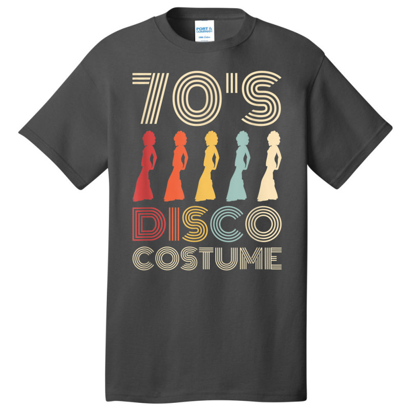 70s Disco Costume 70 Styles 1970s Women Themed Party Basic T-shirt | Artistshot