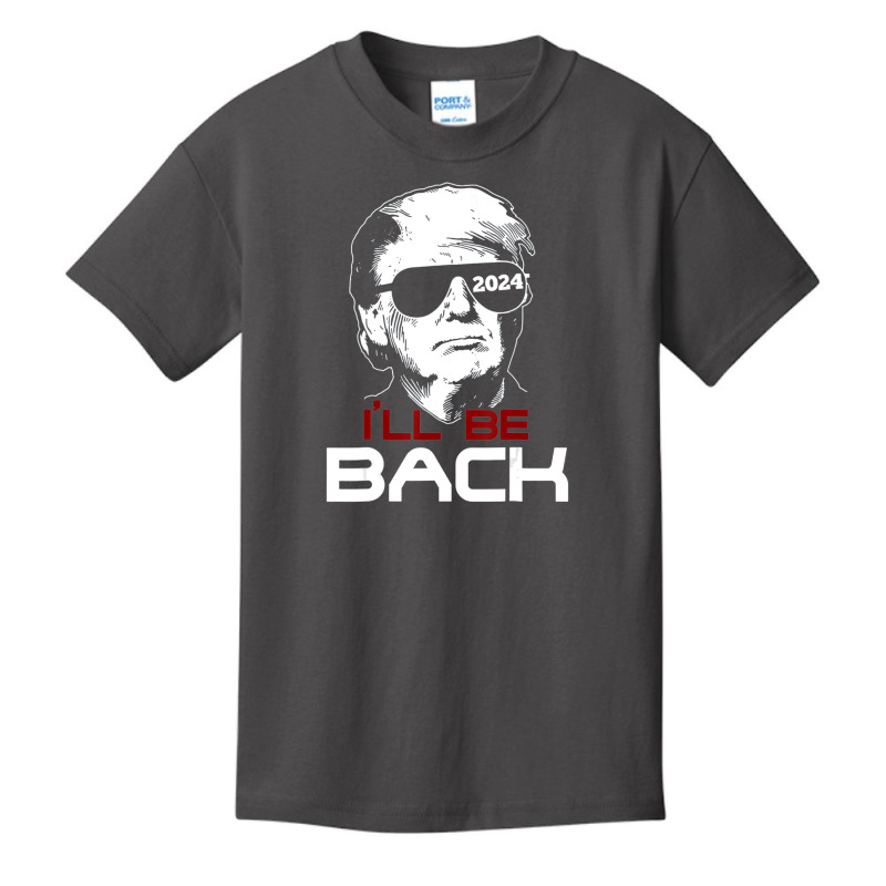 I'll Be Back Trump 2024 Basic Youth T-shirt by cm-arts | Artistshot