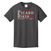 Picard Riker 2024 Make It So T Shirt Basic Youth T-shirt | Artistshot