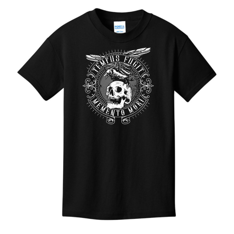 Tempus Fugit Memento Mori Latin Phrase Long Sleeve T Shirt Basic Youth T-shirt | Artistshot