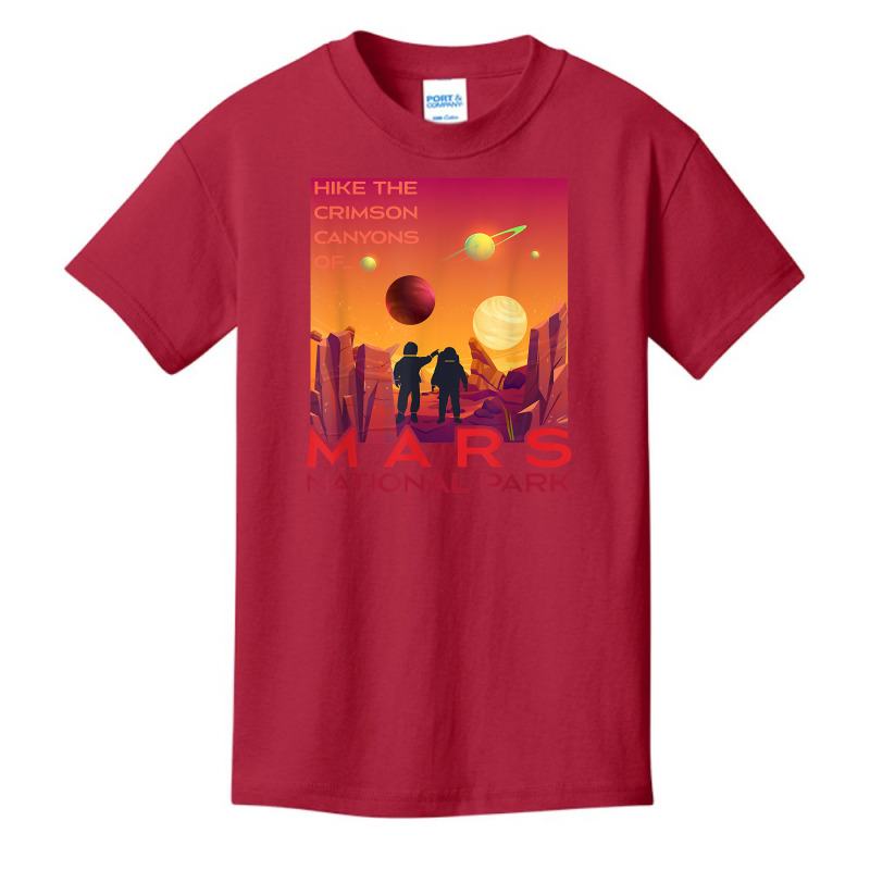 Mars National Park Vintage Sci Fi Martian Exploration Space T Shirt Basic Youth T-shirt by cm-arts | Artistshot