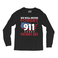 Vector Patriot Day Design Long Sleeve Shirts | Artistshot