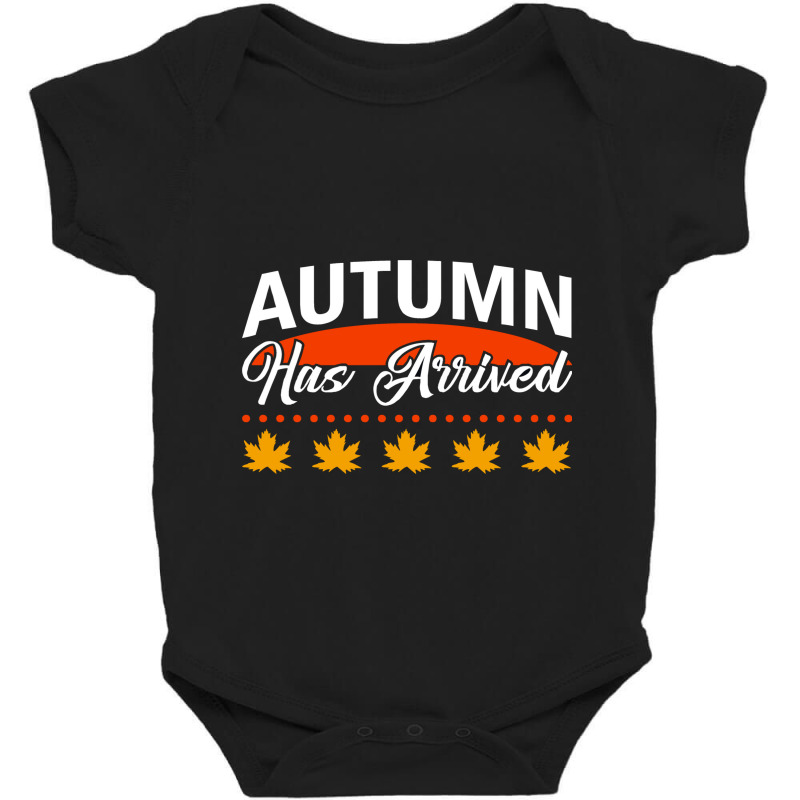 Vector Autumn Has Arrived Vector Quotes Illustrati Baby Bodysuit by Cody Miller | Artistshot