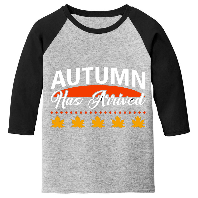 Vector Autumn Has Arrived Vector Quotes Illustrati Youth 3/4 Sleeve by Cody Miller | Artistshot