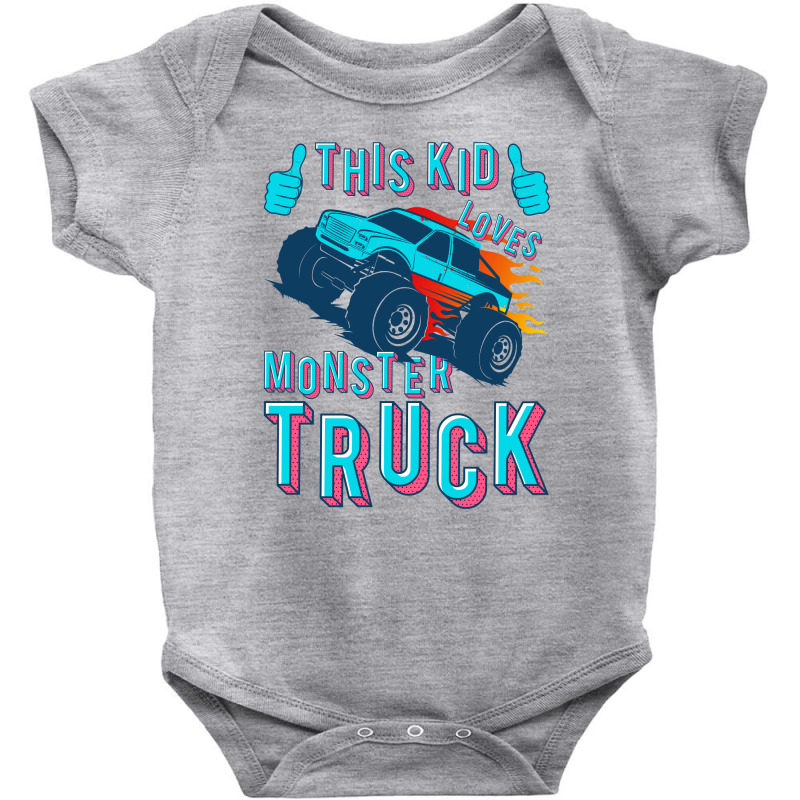 This Kid Loves Monster Truck | Racing Lovers Baby Bodysuit by John Phillips | Artistshot