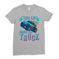 This Kid Loves Monster Truck | Racing Lovers Ladies Fitted T-shirt | Artistshot