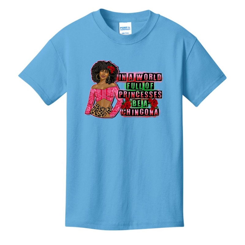 Chingona Afro Latina Basic Youth T-shirt by afrowomandigitalshop@gmail.com | Artistshot