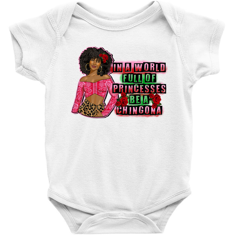 Chingona Afro Latina Baby Bodysuit by afrowomandigitalshop@gmail.com | Artistshot