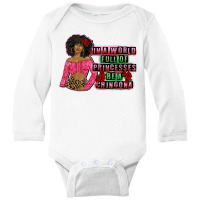 Chingona Afro Latina Long Sleeve Baby Bodysuit | Artistshot