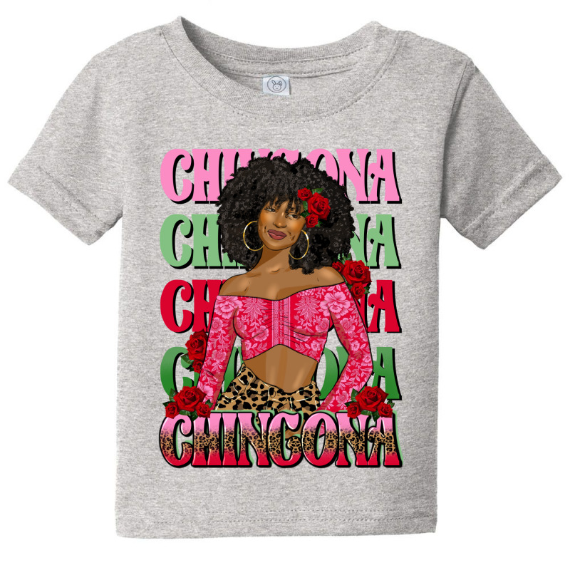 Chingona Afro Latina Woman Baby Tee by afrowomandigitalshop@gmail.com | Artistshot