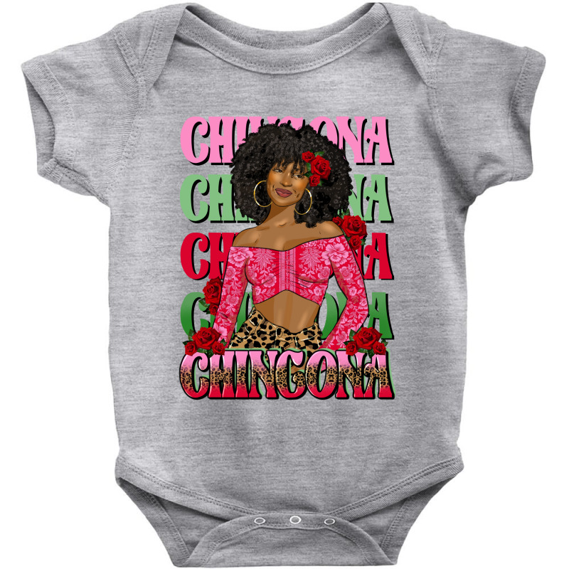 Chingona Afro Latina Woman Baby Bodysuit by afrowomandigitalshop@gmail.com | Artistshot