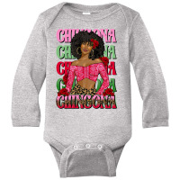 Chingona Afro Latina Woman Long Sleeve Baby Bodysuit | Artistshot