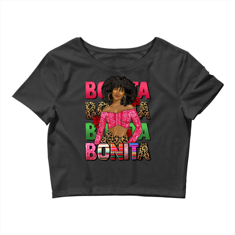 Bonita Afro Latina Woman Crop Top by afrowomandigitalshop@gmail.com | Artistshot