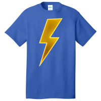 Men Women Kids Cool Yellow Lightning Bolt Thunder Print Basic T-shirt | Artistshot