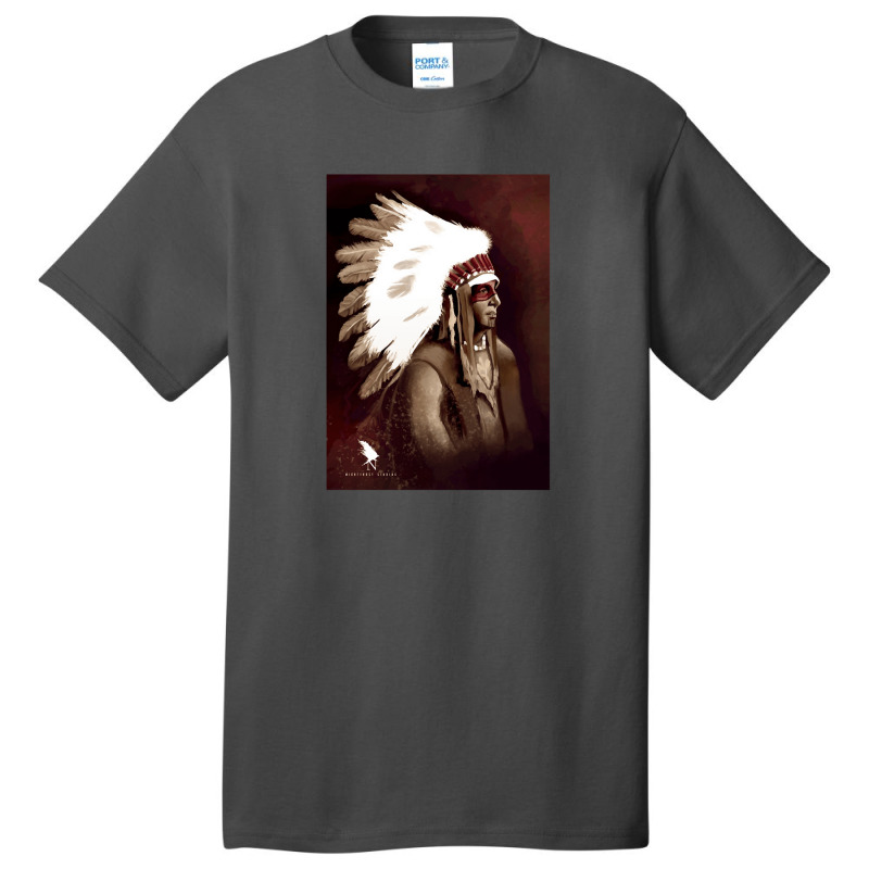 Native American Warrior Basic T-shirt by JolenePender | Artistshot