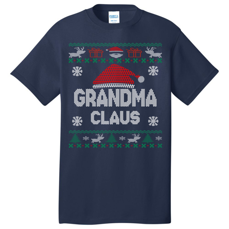 Grandma Ugly Sweater Christmas Basic T-shirt by Mello Greenwood | Artistshot