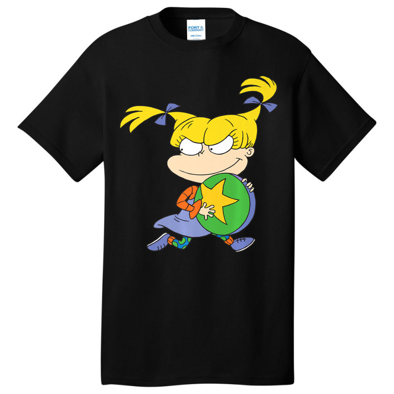 Angelica Running Away With Ball Basic T-shirt by cm-arts | Artistshot