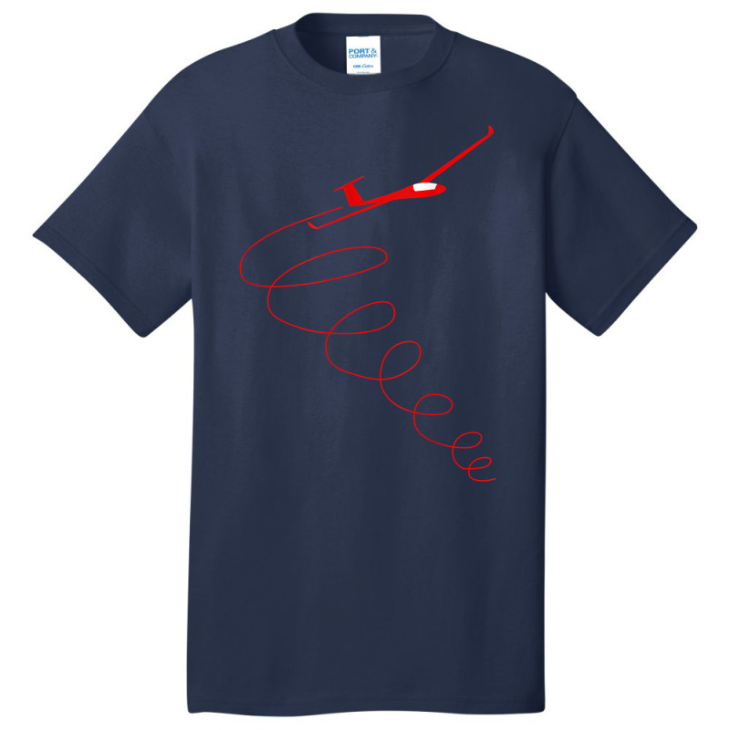 Sailplane In A Thermal Aviation Glider Pilot Basic T-shirt by LINDAFRAZIER | Artistshot