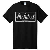 Est Architect Basic T-shirt | Artistshot