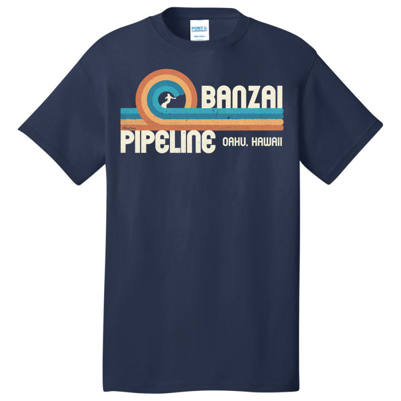 Banzai Pipeline   80's Graphic   North Shore Hawaii Pullover Hoodie Basic T-shirt | Artistshot