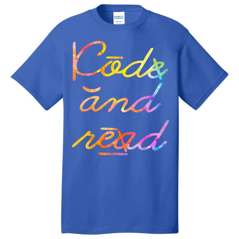 Code And Read Dyslexia Awareness T Shirt Basic T-shirt by cm-arts | Artistshot