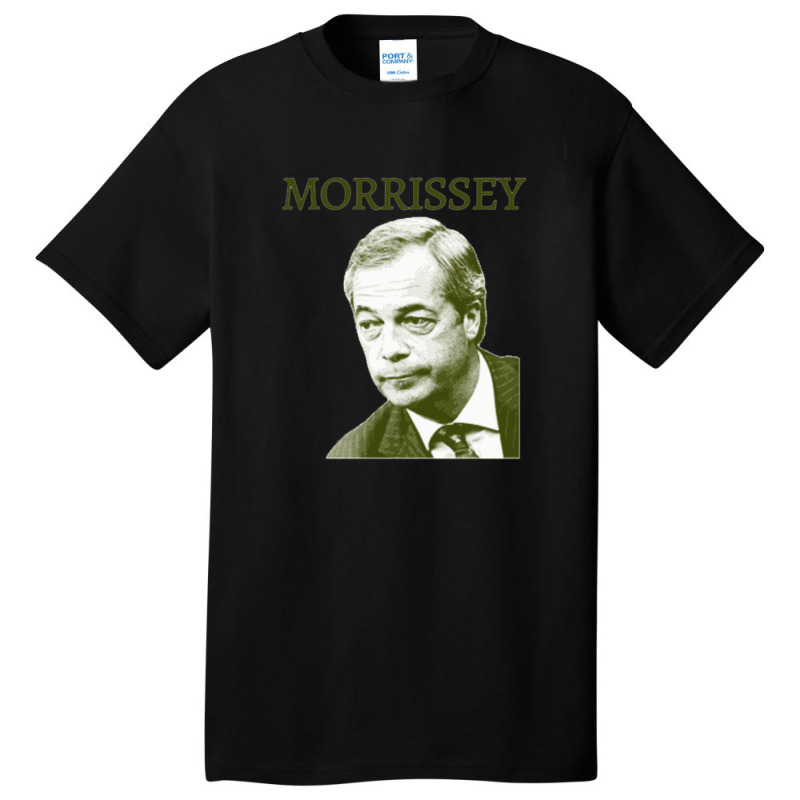 Morrissey Nigel Farage Parody Design Basic T-shirt by XerxesPrice | Artistshot