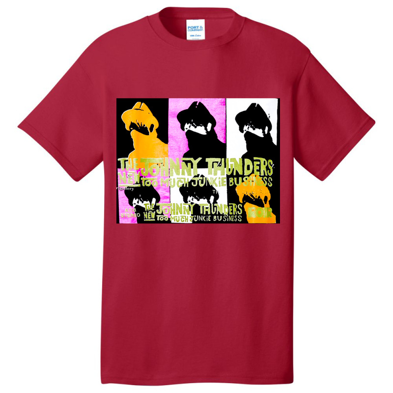 Johnny Thunders, Johnny, Thunders, Johnny Thunder, Johnny Thunders Art Basic T-shirt by cm-arts | Artistshot