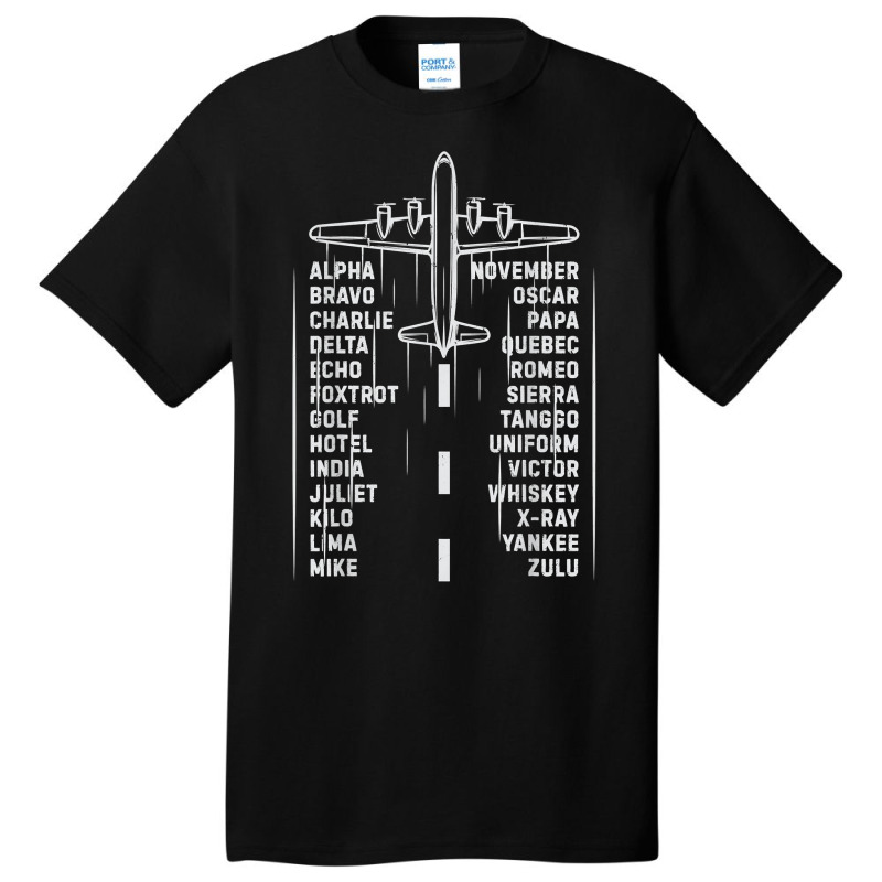 Phonetic Alphabet Pilot Airplane Aviation Vintage Gifts Men T Shirt Basic T-shirt | Artistshot